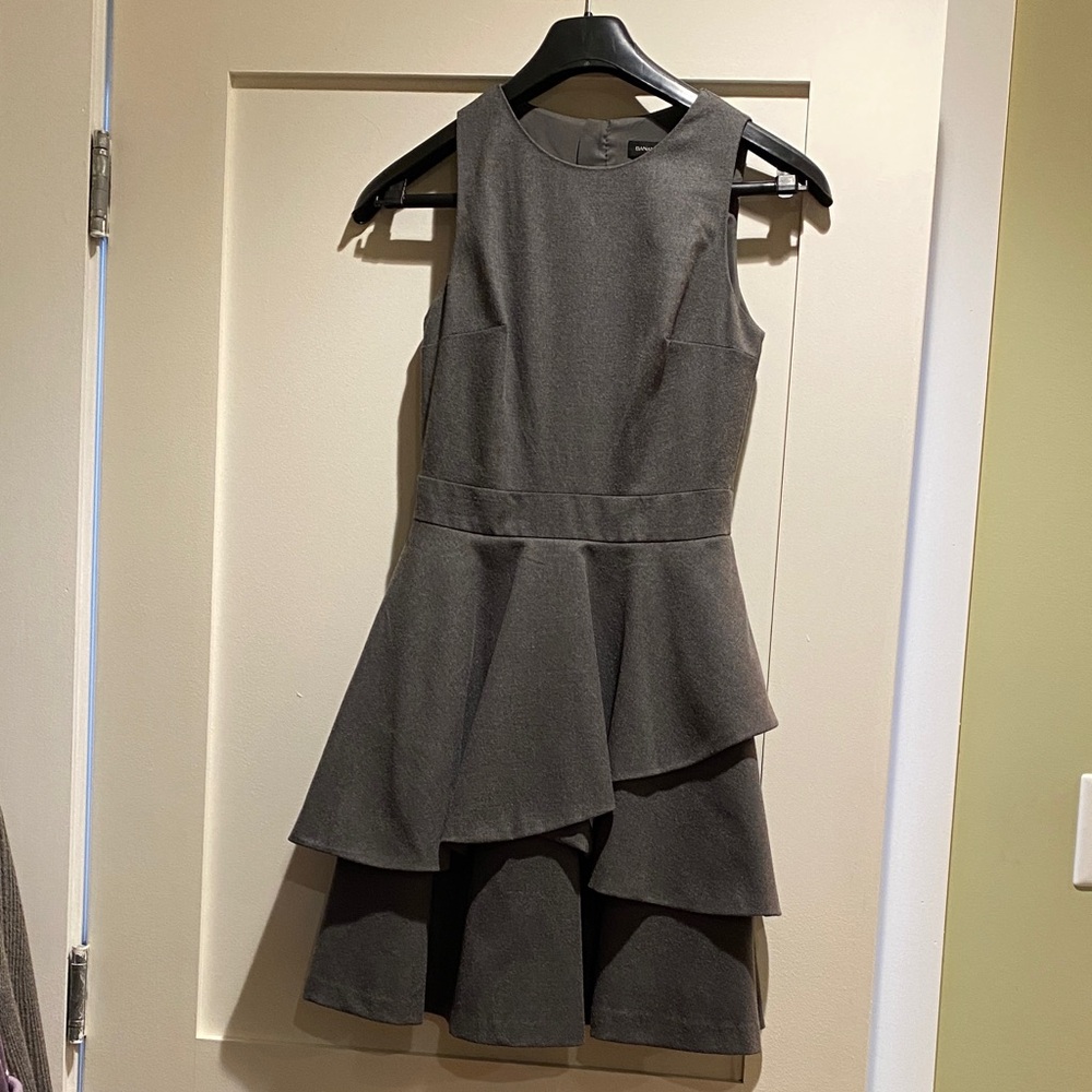 Banana Republic Charcoal Sleeveless Mini Dress